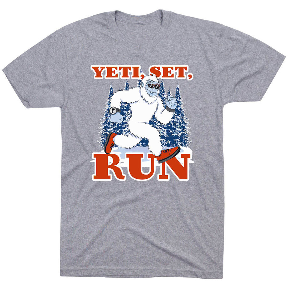 Running Short Sleeve T-Shirt - Yeti, Set, Run
