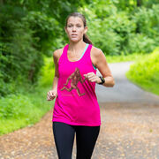 Women's Racerback Performance Tank Top - Trail Running Champ