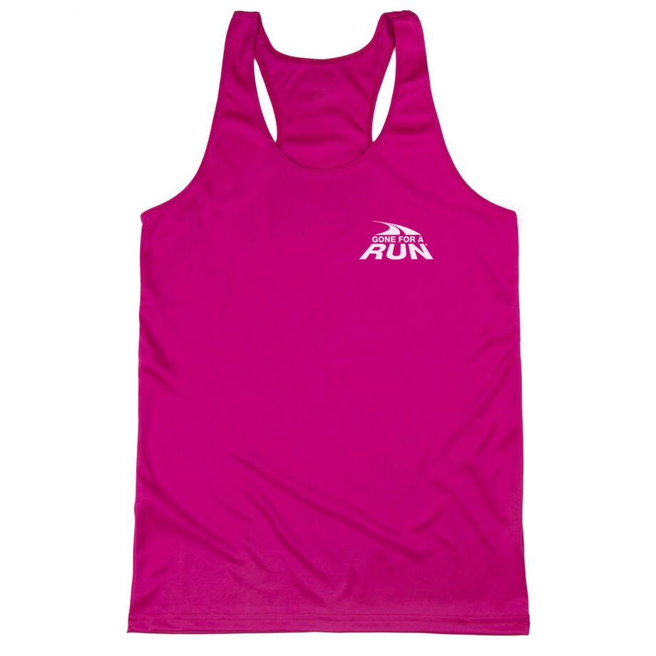 Women's Racerback Performance Tank Top - Gone For a Run® Logo - Mini