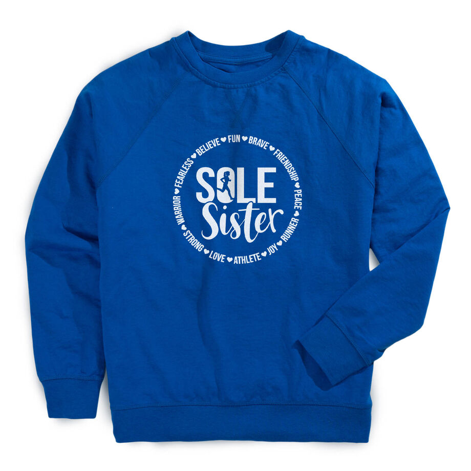 Running Raglan Crew Neck Pullover - Sole Sister