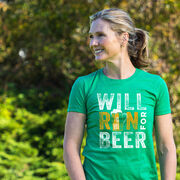 Women's Everyday Runners Tee - Will Run For Beer