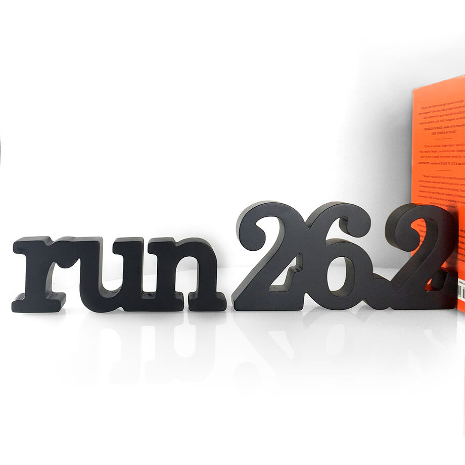 Run 26.2 Wood Words