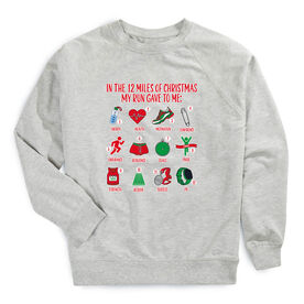 Running Raglan Crew Neck Sweatshirt - The 12 Miles of Christmas