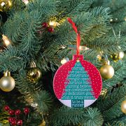 Running Round Ceramic Ornament - Runner Christmas Tree