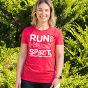 Women's Everyday Runners Tee -  Run On Holiday Spirit