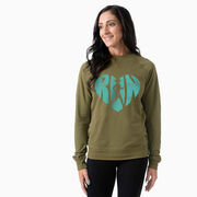 Running Raglan Crew Neck Pullover - Love The Run