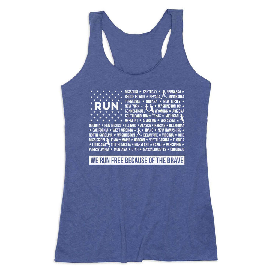 Women's Everyday Tank Top - We Run Free Because of the Brave