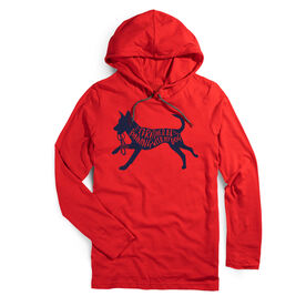 Running Lightweight Hoodie - I'd Rather Be Running with My Dog