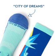 Socrates&reg; Mid-Calf Performance Socks - City Of Dreams