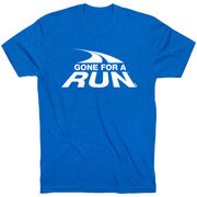 Running Short Sleeve T- Shirt - Gone For a Run White Logo
