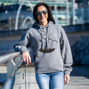 Statement Fleece Hoodie -  Life's Short Run Long (Mountains)