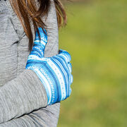 Performance Gloves - Blue Aztec