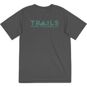 Men's Running Short Sleeve Performance Tee - Trails Over Treadmills