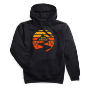 Statement Fleece Hoodie -  Run Trails Sunset