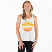 Flowy Racerback Tank Top - Running is My Sunshine