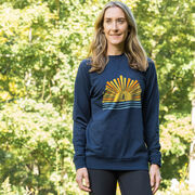 Running Raglan Crew Neck Pullover - Here Comes The Sun