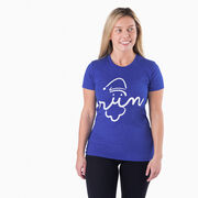 Women's Everyday Runners Tee - Santa Run Face