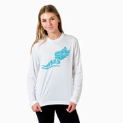 Cross Country Long Sleeve Performance Tee - Winged Foot Inspirational Words