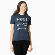 Running Short Sleeve T-Shirt - Running is Like Wine