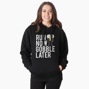 Statement Fleece Hoodie -  Run Now Gobble Later (Bold)