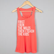 Flowy Racerback Tank Top - Then I Teach The Kids