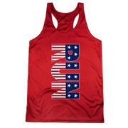 Women's Racerback Performance Tank Top - Patriotic Run