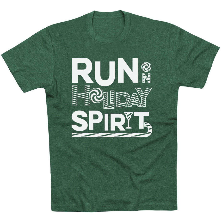 Running Short Sleeve T- Shirt -  Run On Holiday Spirit