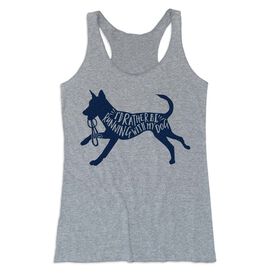 Women's Everyday Tank Top - I'd Rather Be Running with My Dog
