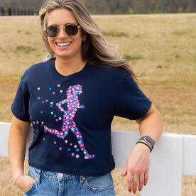 Running Short Sleeve Crop Tee - Summer Runner Girl