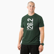 Running Short Sleeve T-Shirt - New York City 26.2 Vertical