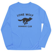 Men's Running Long Sleeve Performance Tee - Lone Wolf Runners Club
