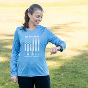 Women's Long Sleeve Tech Tee - Because of the Brave