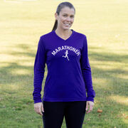 Women's Long Sleeve Tech Tee - Marathoner Girl