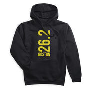 Statement Fleece Hoodie -  Boston 26.2 Vertical