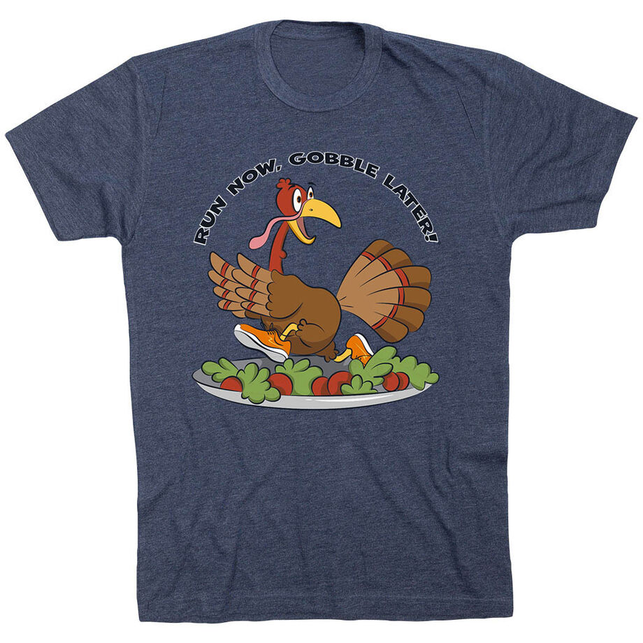 Running Short Sleeve T-Shirt - Run Now Gobble Later®