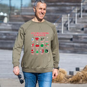 Running Raglan Crew Neck Sweatshirt - The 12 Miles of Christmas