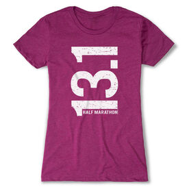 Women's Everyday Runners Tee 13.1 Half Marathon Vertical