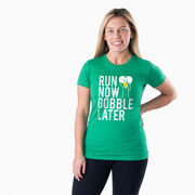 Women's Everyday Runners Tee - Run Now Gobble Later (Bold)