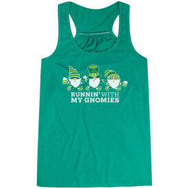 Flowy Racerback Tank Top - Runnin' With My Gnomies&reg; - Lucky