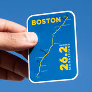 Running Sticker - Boston 26.2 Map