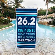 Running Premium Beach Towel - 26.2 Math Miles