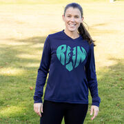 Women's Long Sleeve Tech Tee - Love The Run