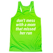 Women's Racerback Performance Tank Top - Don't Mess With A Mom