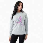 Running Raglan Crew Neck Pullover - Summer Runner Girl