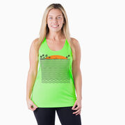 Women's Racerback Performance Tank Top - Chasing Sunsets