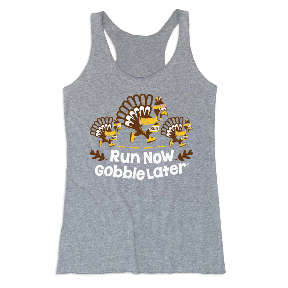 Women's Everyday Tank Top - Run Now Gobble Later Turkey Trot