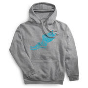 Statement Fleece Hoodie -  Winged Foot Inspirational Words