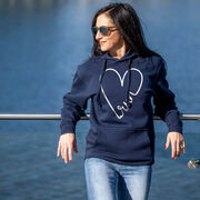 Statement Fleece Hoodie -  Run With Love