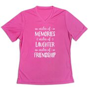 Women's Short Sleeve Tech Tee - Miles of Friendship Mantra