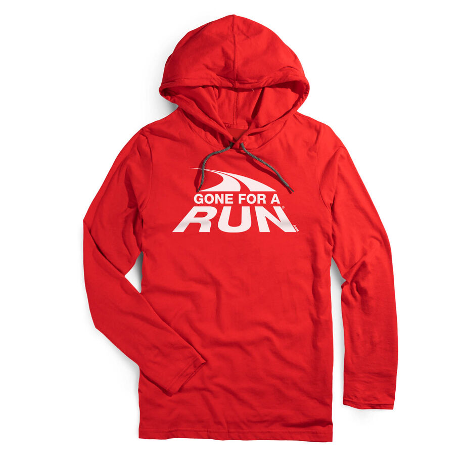 Running Lightweight Hoodie - Gone For a Run White Logo